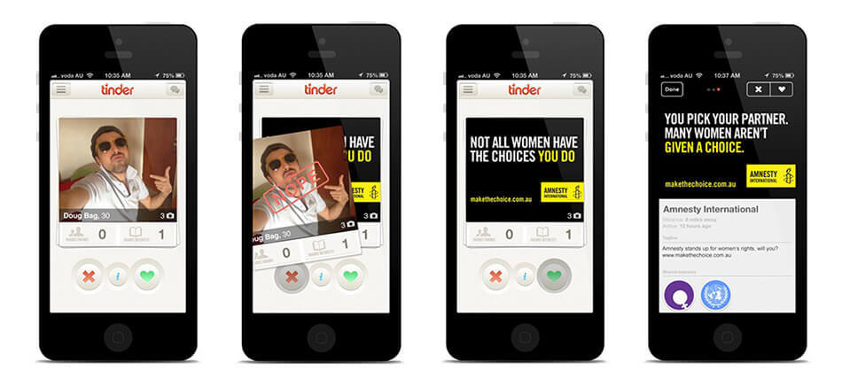 Amnesty International Tinder