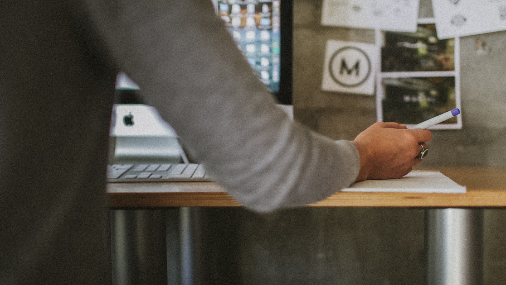 Sitting At Desk 1